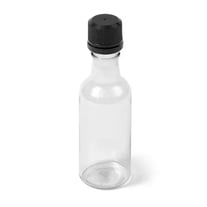50_ml_Clear_plastic_liquor_bottle_with_18_mm_black_kerr_cap