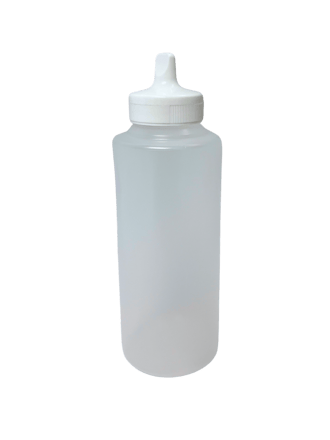 Aptar Tab Top Closure + Amcor 12 oz Hot Fill PP Cylinder lid closed