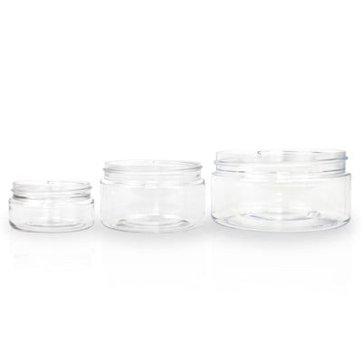 Low Profile PET Cosmetic Jars